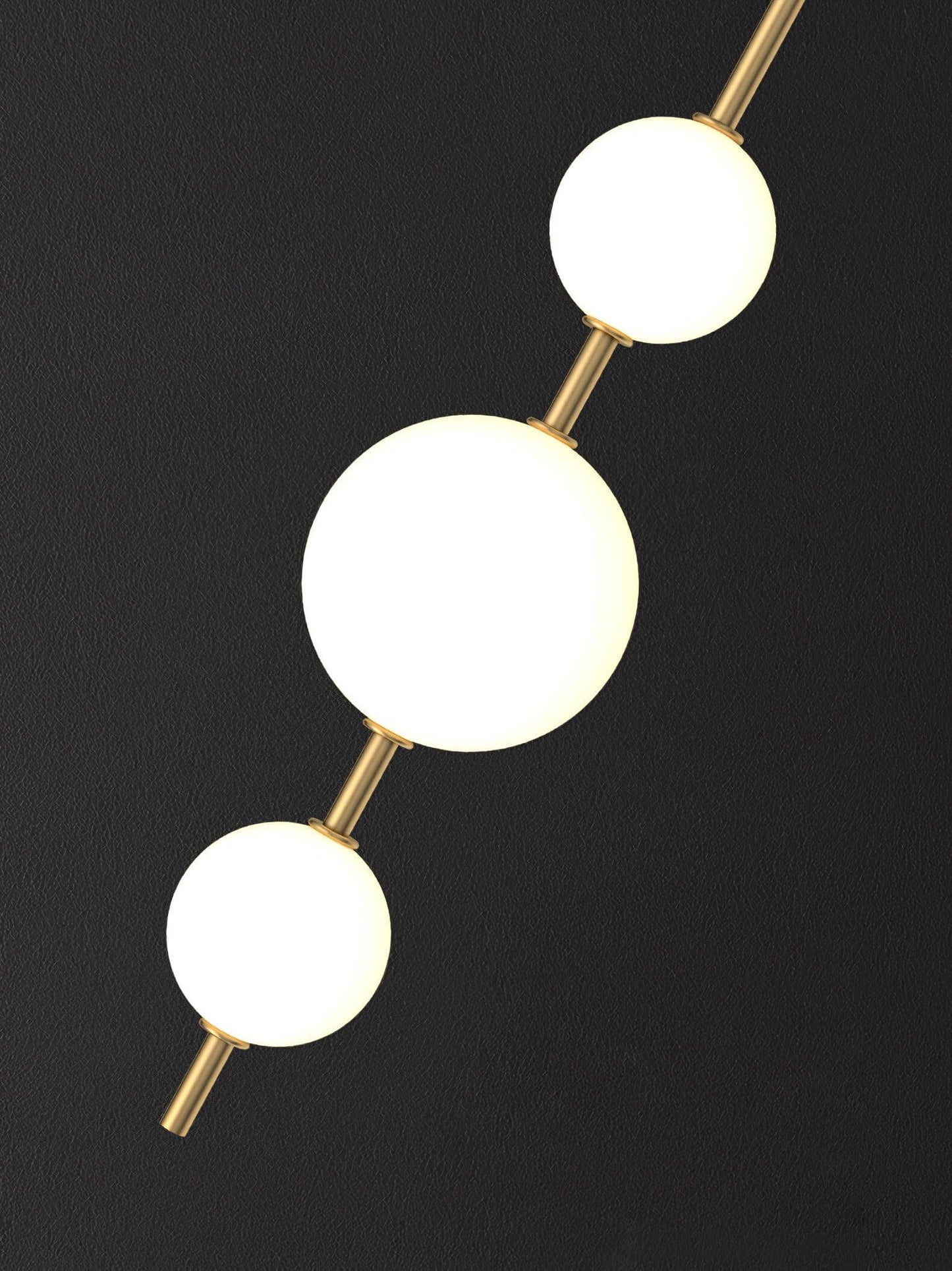 Elegant Vertikal Vegglampe i Glass