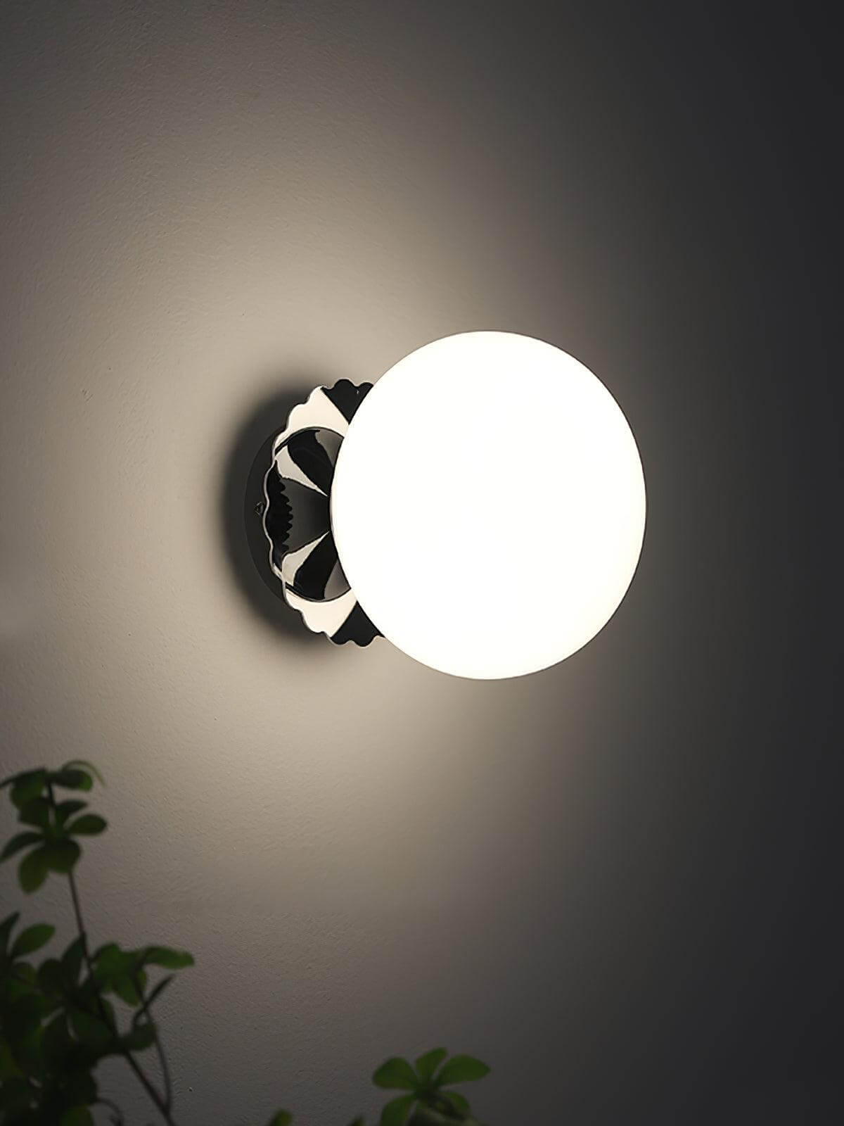 Elegant Bordlampe med Glasskjerm - Modern Hjembelysning
