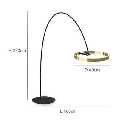 Elegant Gulvlampe med LED-lys