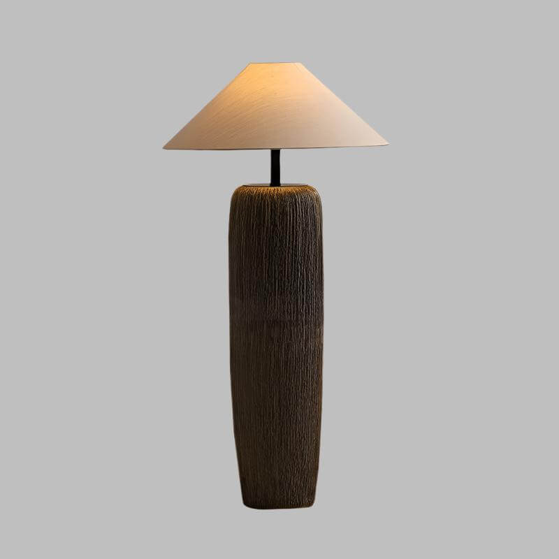 Rustikk Gulvlampe i Tre - Elegant & Funksjonell Belysning