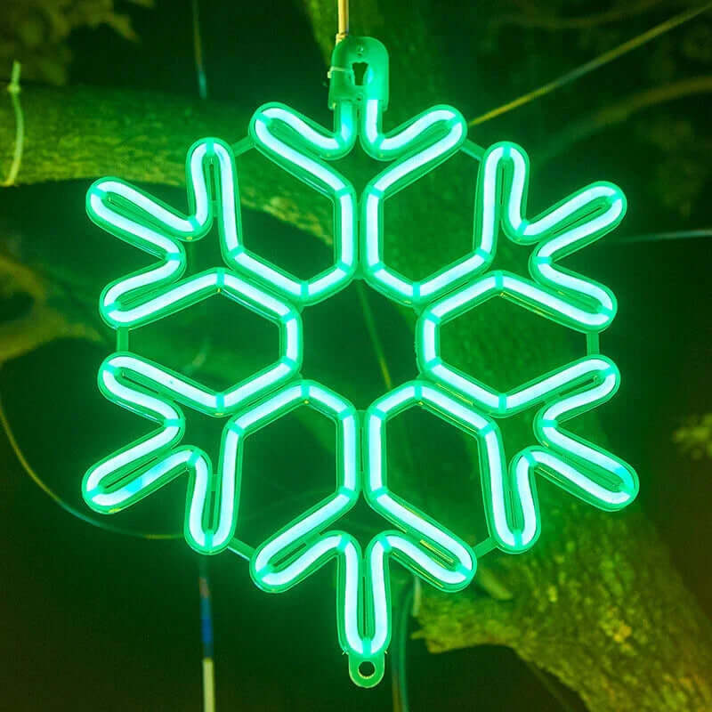 Vanntett LED-Snøfnugg Julelys - Utendørs