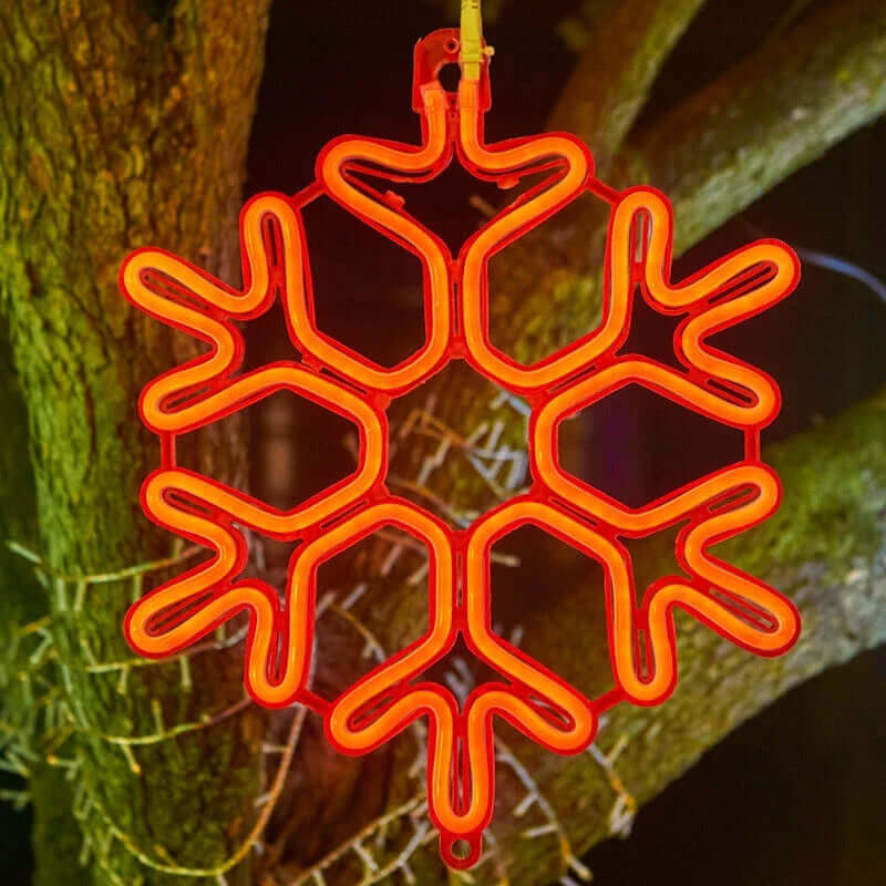 Vanntett LED-Snøfnugg Julelys - Utendørs